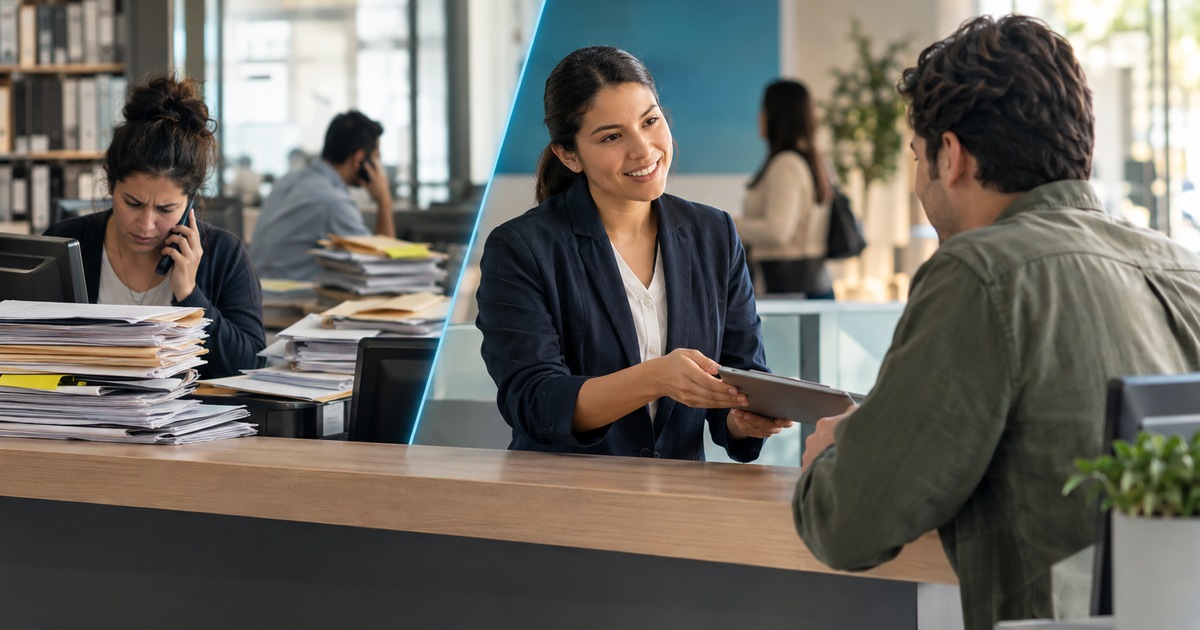 Escena editorial sobre Transformación digital: cómo convertir compras en avances