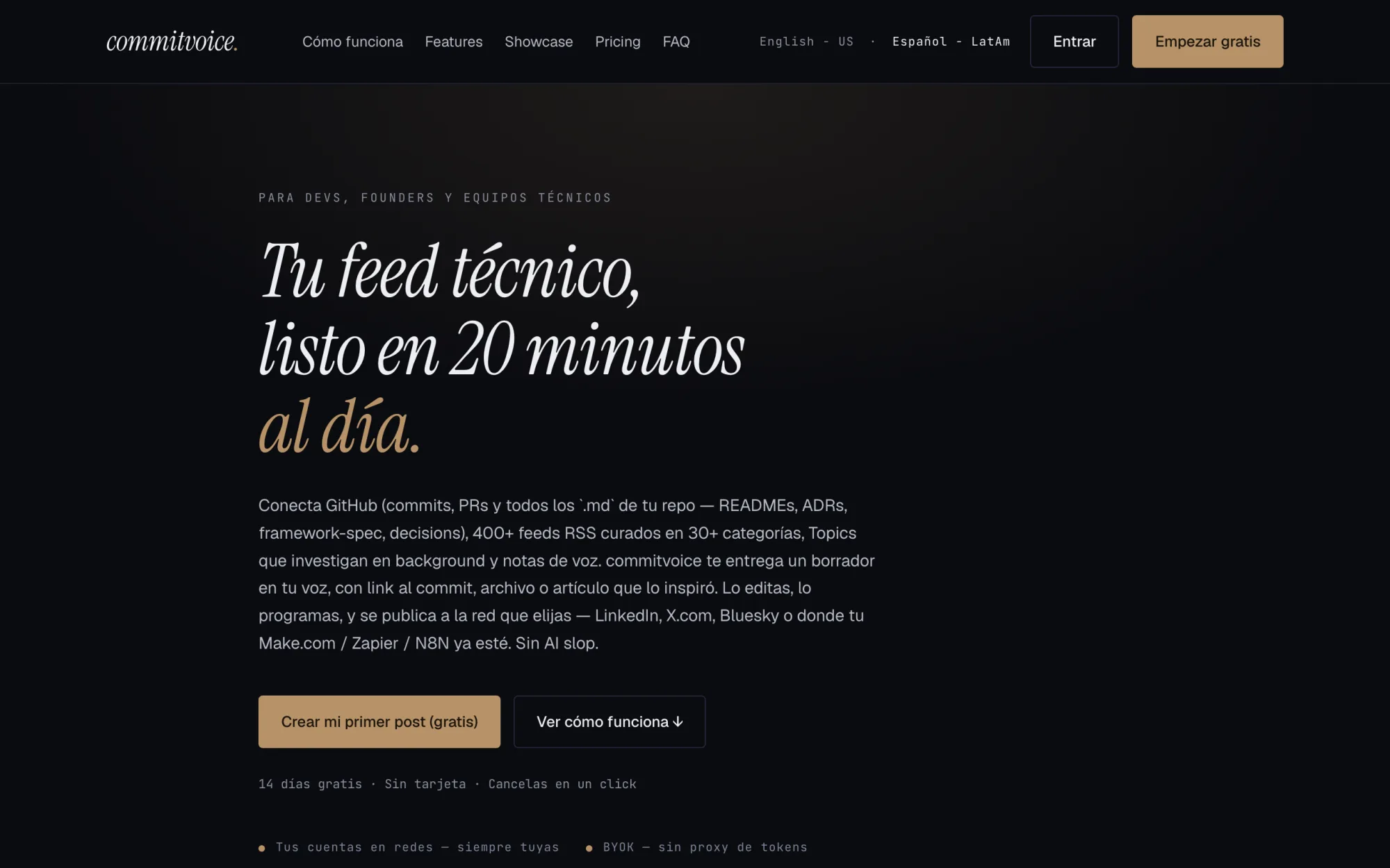 Sitio de CommitVoice